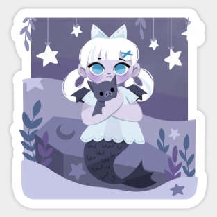 Baby Vampire Mermaid Sticker